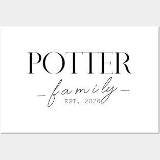Potter Family EST. 2020, Surname, Potter Posters and Art